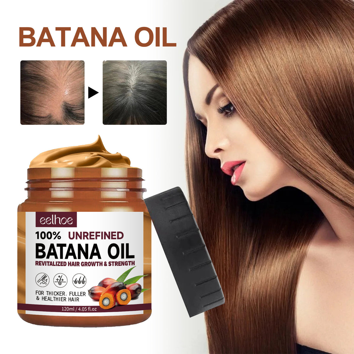 Pure Batana Oil Straightening Smoothing Hair Mask